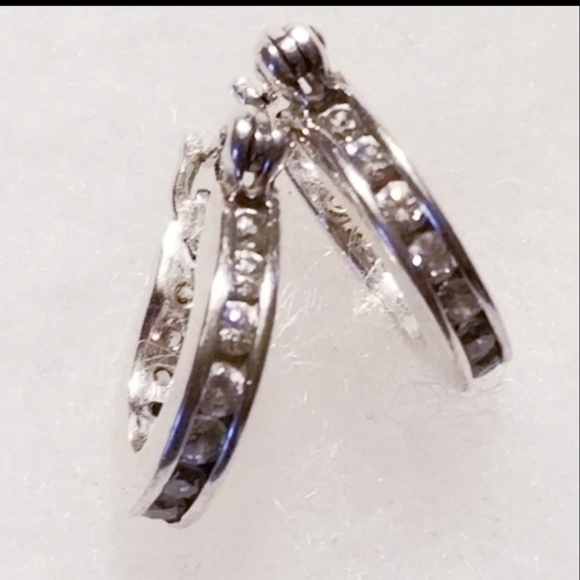 Silpada Sterling Silver & Cubic Zirconia Earrings - Picture 3 of 8